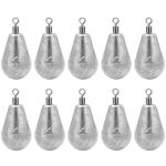 Long Casting Swivel Bell Sinkers Fishing Weights Drop Shot Weights with Swivels Fishing Lead Sinker 1/2oz 3/4oz 1oz 2oz 3oz(1/2oz-10pcs)