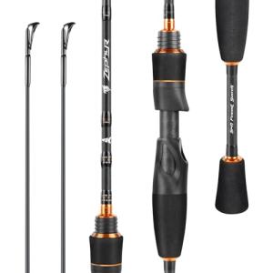 KastKing Zephyr Finesse Fishing Rods – BFS Baitcasting & Spinning Rods, IM6 Graphite, Extra Twin-Tip, 2pc & 3pc Travel Design, Ultra-Light Lure Casting, Stainless Steel Guides with Zirconium Rings