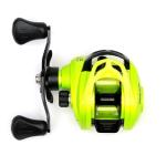 Baitcasting Reels, 7.2:1 Gear Ratio Fishing Reel with Magnetic Braking System Casting Reel for Freshwater,Saltwater Green Left