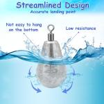 Long Casting Swivel Bell Sinkers Fishing Weights Drop Shot Weights with Swivels Fishing Lead Sinker 1/2oz 3/4oz 1oz 2oz 3oz(1/2oz-10pcs)