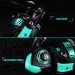 Sougayilang Fishing Reel, Ultralight Spinning Reel with Aluminum Spool, 5.2:1 High Speed Spinning Fishing Reel, 1000-6000 Series for Freshwater-Orange 2000