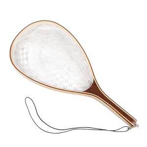 Fly Fishing Landing Net Soft Rubber Mesh Trout Fishing Net, Rubber Coated Landing Nets for Easy Catch and Release