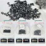 FREE FISHER Round Removable Fishing Weights Sinkers,500Pcs 0.3g Lead Sinking Split Shots Fishing Sinkers,Fishing Weights Sinkers