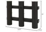 Berkley Tube Rod Rack, Tube Holder for 3 Rods or Combos, Corrosion Proof Durable Polyurethane Frame, Conveniently Save Space and Store Rods Securely and Safely