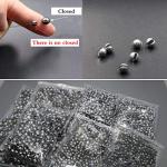 FREE FISHER Round Removable Fishing Weights Sinkers,500Pcs 0.3g Lead Sinking Split Shots Fishing Sinkers,Fishing Weights Sinkers
