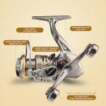 HAUT TON Dolphin Advance Edition Spinning Reel,5.2:1Gear Ratio,22LBS,5+1BB,Backlash Free Bearing,Sealed Drag System,Saltwater,Freshwater Fishing Reels (CD, 3000S)