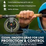 LAMSON | Liquid S-Series Size -7+ Fly Fishing Reel 3 Pack | All-Water | 1 Reel & 2 Bonus Spools + Carrying Case | Large Arbor Powerful Sealed Drag, Pressure Cast Aluminum | Daybreak | 6wt 7wt 8wt Size