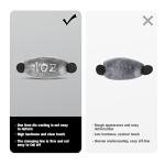 Croch 20 Pack Rubber core sinkers, Removable Rubber Core Weights with Split Opening Weights for Fishing,Twist-Lock Sinker Size 1/16 1/8 3/16 1/4 3/8 1/2 3/4 1OZ