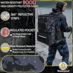 SKAITU Fishing Backpack with Rod Holder, Large 55L Water Resistant Tackle Backpack with Cooler Heavy Duty Fishing Bag Gifts for Men, Camo Black