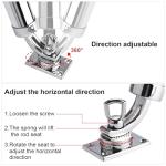 NovelBee 4pcs Fishing Rod Holders,360 Degree Adjustable Outrigger Rod Holder,Deck Mount 316 Stainless Steel Rod Pod Rack for Marine Boat Yacht
