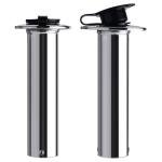 NovelBee 4 Pack Fishing Rod Holders with Rubber Cap and Mounting Screws,90 Degree Stainless Steel Flush Mount Rod Holder for Fishing Boat