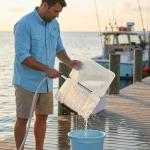 Fishing Lure Box Double-Sided: 3 Packs Large Saltwater Lure Storage Fishing Tackle Box for Crankbait Jerkbait Squid Jig Case Organizer - 18 Grids (Clear)