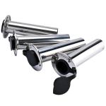 NovelBee 4 Pack Fishing Rod Holders with Rubber Cap and Mounting Screws,90 Degree Stainless Steel Flush Mount Rod Holder for Fishing Boat