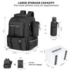 WANOON 45L Fishing Tackle Backpack with Rod Holders