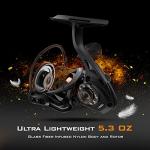 KastKing Zephyr 1000 SFS Spinning Reel – Ultralight Spin Finesse System Fishing Reel - Carbon Fiber Construction – 7 + 1 Stainless Steel BB – Carbon Fiber Drag – Braid Line Ready CNC Aluminum Spool