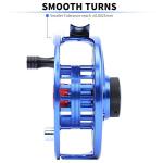 Maxcatch AVID Fly Fishing Reel with CNC-machined Aluminum Body - 1/3, 3/4, 5/6, 7/8, 9/10 Weights(Black, Green, Blue, Silver, Black&Silver) (Blue, 9/10wt)