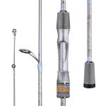 Sougayilang Fishing Pole, IM6 Graphite Spinning Rod & Casting Rod - Two Pieces, SuperPolymer Handle Fishing Rod for Bass Fishing - Spinning- 6'0"