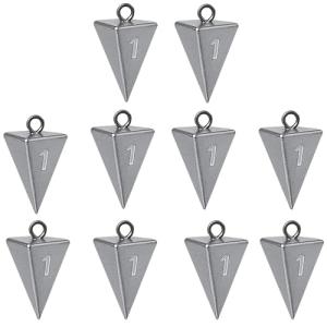 Pyramid Sinkers for Surf & Saltwater Fishing Weights - Durable Lead Fishing Sinkers, 1oz,2oz,3oz,4oz,5oz,6oz,8oz, Assortment Packs.