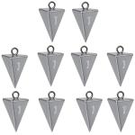 Pyramid Sinkers for Surf & Saltwater Fishing Weights - Durable Lead Fishing Sinkers, 1oz,2oz,3oz,4oz,5oz,6oz,8oz, Assortment Packs.