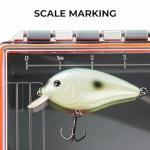 KastKing HyperSeal Waterproof Tackle Box, 3700 Deep Tackle Trays, Fishing Tackle Box Organizer With Exterior Stickers, Fishing Gear & Fishing Accessories Storage