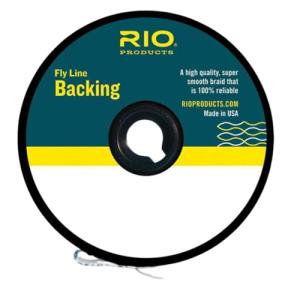 RIO Products Dacron Fly Line Backing - High Strength Braided Line with Low Stretch - Super Smooth Fly Reel Backing - 20LB - 200YD - White