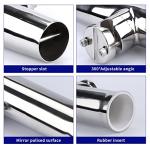 2PCS Tournament Style Boat Fishing Rod Holders, 316 Stainless Steel Clamp on 7/8" to 1" Rail, 360 Adjustable Fishing Rod Holder
