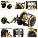 Burning Shark Towing Spool Sole Level Wind Reels, Pull Reels Boat Fishing Fishing Ocean for Sea Bass Salmon (STC30)