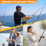 POWJOY 20lb Clear Monofilament Fishing Line 600Yds for Freshwater & Saltwater - No-Tangle Snap Ring Design, Low Stretch Nylon with Knot Instruction Cards, Invisible Mono String for Hanging Decorations