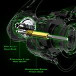 KastKing Zephyr Spinning Reel Green Size 3000,Light to 5.6oz, 7+1BB Smooth Powerful Fishing Reel, Fresh&Saltwater Fishing Reel, Oversized Stainless Steel Main Shaft