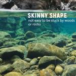 Fishfun 12Pcs Tungsten Drop Shot Weights Sinkers for Bass Fishing, Tungsten Dropshot Fishing Weights, Black Tie On Skinny, 1/8 oz