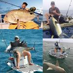 Burning Shark Towing Spool Sole Level Wind Reels, Pull Reels Boat Fishing Fishing Ocean for Sea Bass Salmon (STC30)