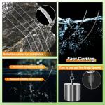 POWJOY 20lb Clear Monofilament Fishing Line 600Yds for Freshwater & Saltwater - No-Tangle Snap Ring Design, Low Stretch Nylon with Knot Instruction Cards, Invisible Mono String for Hanging Decorations