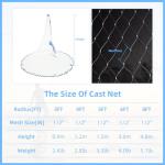BalanZze American Cast Net for Bait Fishing