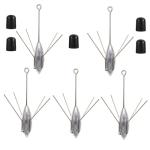5-Pack Sputnik Sinker Weights for Fishing