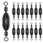 Brass Fishing Weights with Swivel - 15pcs
