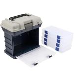 SINJEUN 4 Layer Portable Fishing Tackle Box