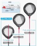 Facikono Heavy Duty Telescoping Fishing Net with Jigs