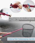 Facikono Heavy Duty Telescoping Fishing Net with Jigs