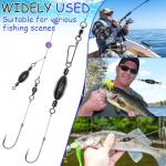 Brass Fishing Weights with Swivel - 15pcs