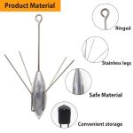 5-Pack Sputnik Sinker Weights for Fishing