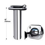 Stainless Steel Fishing Rod Holders with Rubber Cap