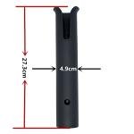 Black Wall-Mounted Fishing Rod Holder Rack