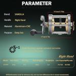 Samolla Saltwater Baitcasting Reel for Big Fish