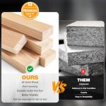 Ghosthorn Fishing Rod Holders for Garage Fishing Pole Rack Hold up to 10 Rods Fishing Pole Holders Wooden Organizer Fishing Rod Rack car Fishing Gear Storage Equipment (Carbonization，3 Tier)