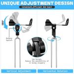 E-jades Fishing Rod Holders for Bank Fishing, Upgraded Secure Gear Mesh Fishing Pole Holders for Ground 360° Adjustable, 2pcs Extra Long Drill Rod Stand for Catfish, Beach, Mud, Gifts for Men Birthday