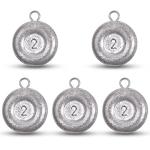 Disc Sinkers Fishing Weights, Coin Sinkers Weights Saltwater Surf Fishing Weights Catfishing Gear Tackle 8oz 6oz 5oz 4oz 3oz 2oz 1oz