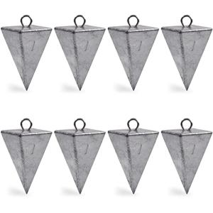 Pyramid Sinkers Fishing Weights Sinkers Saltwater Surf Fishing Weights Pyramid Weights Ocean Saltwater Fishing Gear Tackle 1oz 2oz 3oz 4oz 5oz 6oz 8oz