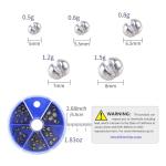 Split Shot Sinkers Combo Assortment - 5 Sizes Removable Pure Lead Egg Sinkers & Micro Weights for Trout Fishing | Freshwater &Saltwater Gear with Fly & Ice Fishing Precision | Small Weights Kit