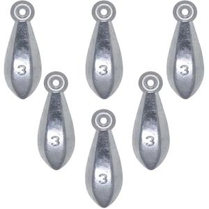 Fishing Weights Sinkers Bullet Fishing Weights Sinkers Ocean Saltwater Surf Fishing Gear Fishing Assortment 1/2oz 3/4oz 1oz 2oz 3oz 4oz (3oz-6pcs)