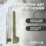 Orvis Encounter Outfit - Fishing Rod and Reel Combo (9' 6-wt) - Versatile Outfit with Large Arbor Reel, Weight-Forward Floating Line, Backing, and Leader